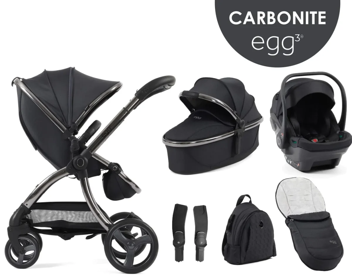 egg3® dječja kolica 6u1 - Carbonite - Slika 1