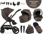 egg3® dječja kolica 12u1 - Chocolate Velvet