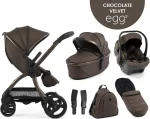 egg3® dječja kolica 6u1 - Chocolate Velvet