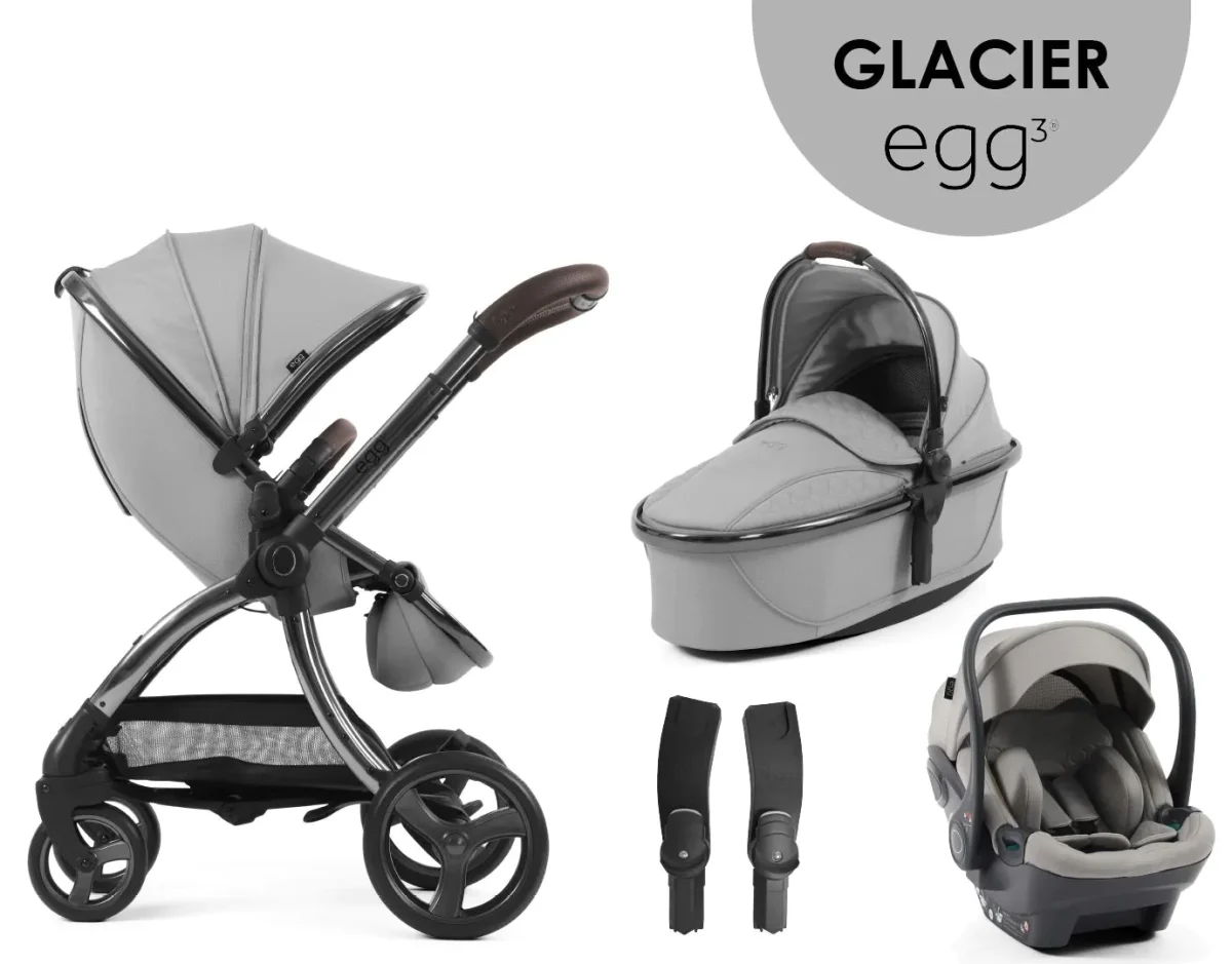 egg3® dječja kolica 4u1 - Glacier - Slika 1