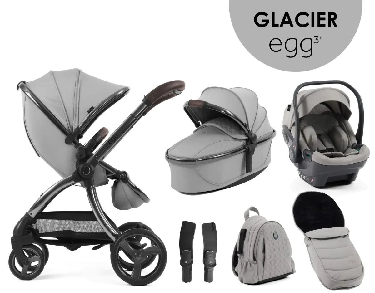 egg3® dječja kolica 6u1 - Glacier - Slika 1