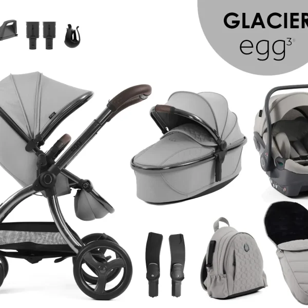 egg3® dječja kolica 9u1 - Glacier