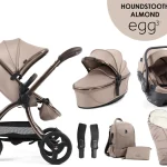 egg3® dječja kolica 6u1 - Special Edition Houndstooth Almond