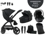 egg3® dječja kolica 9u1 - Special Edition Houndstooth Black
