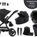 egg3® dječja kolica 9u1 - Special Edition Houndstooth Black
