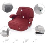 ZOPA AUTOSJEDALICA IBOOSTER I-SIZE - BORDO RED - Slika 3