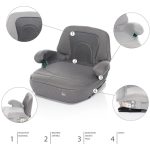 ZOPA AUTOSJEDALICA IBOOSTER I-SIZE - SILVER GREY - Slika 3