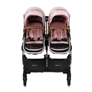 CHIPOLINO DJEČJA KOLICA ZA BLIZANCE ILI DVOJE DJECE DUO SMART - PINK MARSHMELLOW - Slika 2