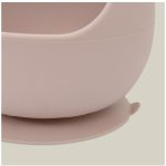 INTERBABY SILIKONSKA ZDJELICA + ŽLICA - DARK PINK - Slika 4