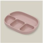 INTERBABY SILIKONSKI TANJUR S POKLOPCEM - DARK PINK - Slika 3