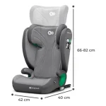 KINDERKRAFT AUTOSJEDALICA JUNIOR FIX 2 I-SIZE 100-150 CM - ROCKET GREY - Slika 8