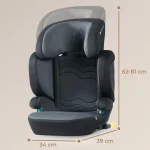 KINDERKRAFT AUTOSJEDALICA XPAND 2 I-SIZE ISOFIX 100-150 CM - GRAPHITE BLACK - Slika 6