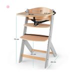 HRANILICA ENOCK KINDERKRAFT - SIVA/NATURAL - Slika 4