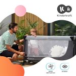 KINDERKRAFT PUTNI KREVETIĆ LEODY - SIVA - Slika 2