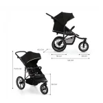 KINDERKRAFT SPORTSKA KOLICA S TRI KOTAČA HELSI - DEEP BLACK - Slika 2