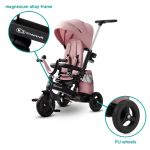 KINDERKRAFT TRICIKL EASYTWIST - ROZA - Slika 8