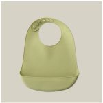 SILIKONSKI PODBRADAK ZA BEBE INTERBABY - OLIVE GREEN - Slika 3