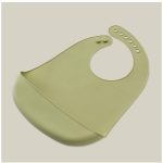 SILIKONSKI PODBRADAK ZA BEBE INTERBABY - OLIVE GREEN - Slika 2