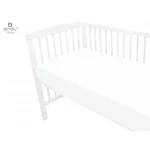 MIMINU PAMUČNA PLAHTA S ELASTIČNOM TRAKOM 120X60 CM - WHITE