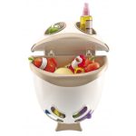 SPREMNIK ZA IGRAČKE THERMOBABY BUBBLE FISH - WHITE/SOFT SANDY/BROWN