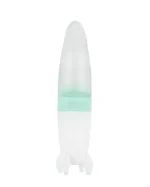 KIKKA BOO SILIKONSKA BOČICA ZA HRANJENJE SA ŽLIČICOM 90 ML - ROCKET MINT