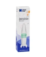 KIKKA BOO SILIKONSKA BOČICA ZA HRANJENJE SA ŽLIČICOM 90 ML - ROCKET MINT - Slika 3