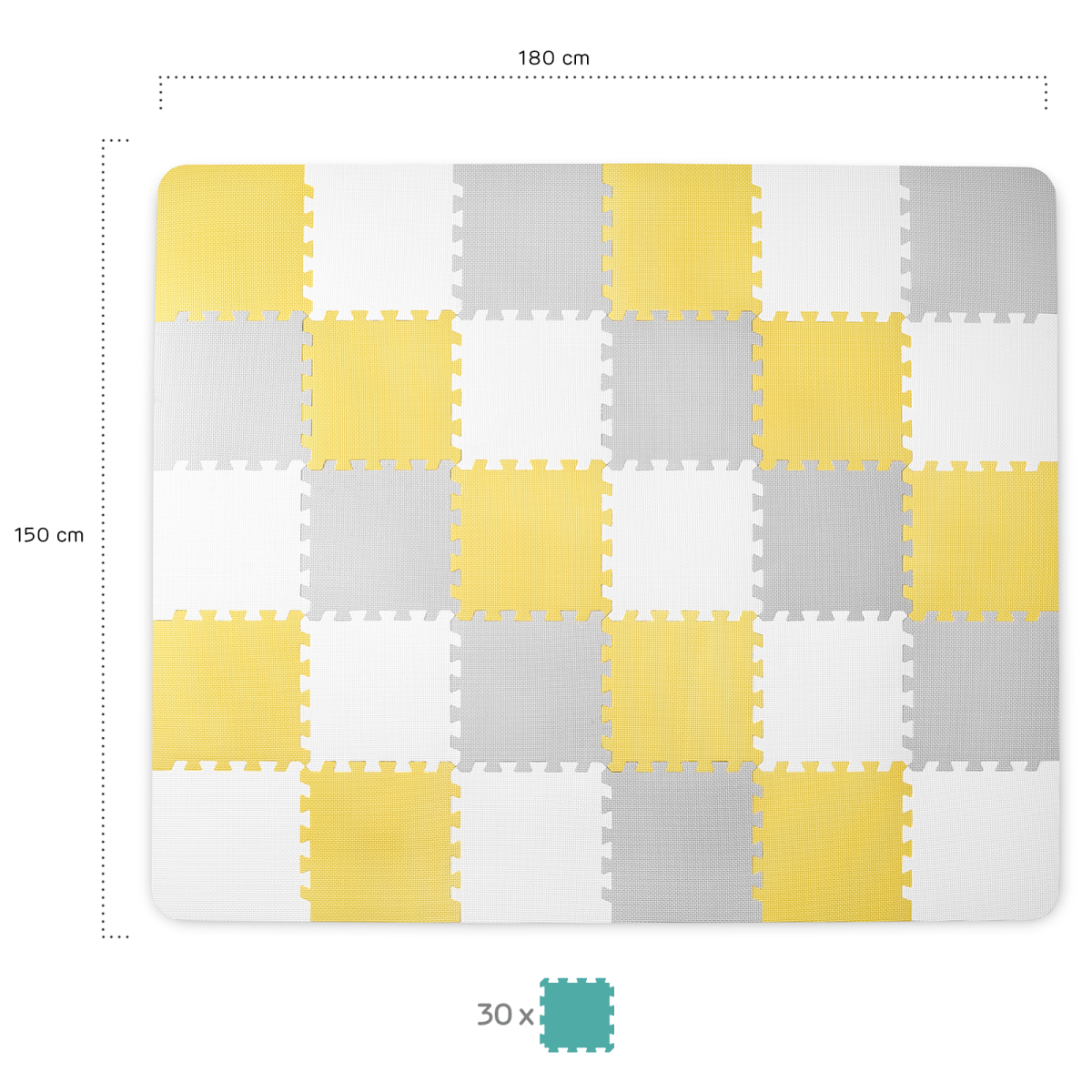 Kinderkraft Luno puzzle 150x180 - Slika 6