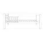 WOODIES KREVETIĆ NOBLE TODDLER 140X70 - WHITE - Slika 2