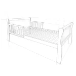 WOODIES KREVETIĆ NOBLE TODDLER 140X70 - WHITE - Slika 3
