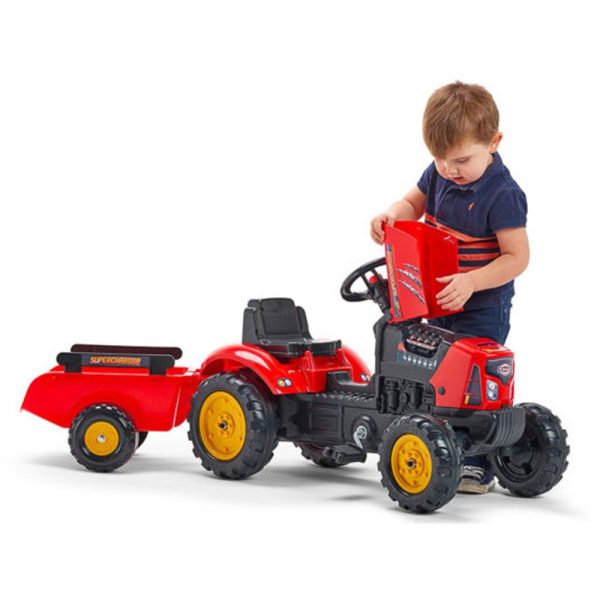 TRAKTOR S PRIKOLICOM FALK SUPERCHARGER - CRVENI