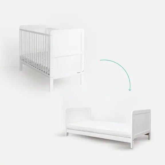 WOODIES KREVETIĆ 2U1 CLASSIC COT 70X140 CM - WHITE