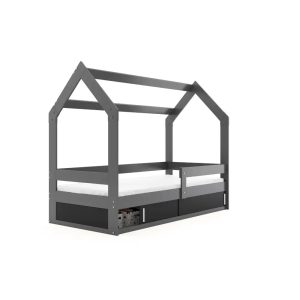 Krevet BMS Domek sa spremištem 160x80 cm GRF - Slika 4