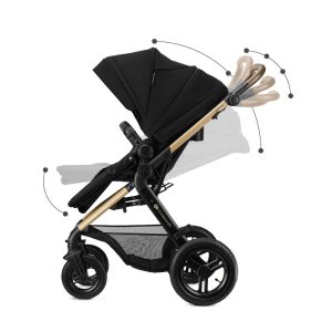 Kinderkraft Kolica Moov 2 XL 3u1 MINK PRO, Pure Black - Slika 9