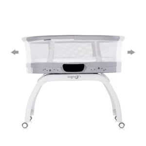 Chipolino dječji krevetić/kolijevka sa LED ekranom Sogno Grey - Slika 3