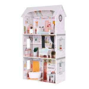 Ecotoys Drvena kućica za lutke Alice s namještajem - Slika 5