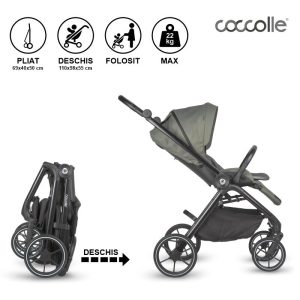 COCCOLLE SERRY 2U1 KOLICA - JET BLACK - Slika 13