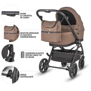 COCCOLLE SERRY 2U1 KOLICA - LIGHT TAUPE - Slika 15