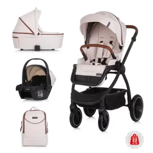 Chipolino dječja kolica 3u1 "Prestige" Biscotta