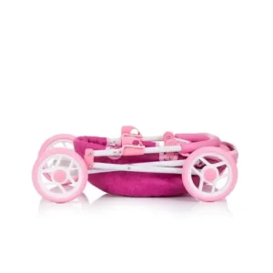 Chipolino KOLICA ZA LUTKE "DAISY" pink linen - Slika 3