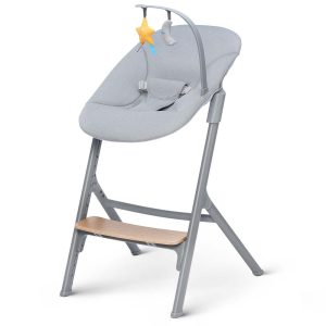 Kinderkraft Hranilica Livy Wood + njihaljka Calmee siva - Slika 3