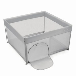 Kinderkraft dječja igraonica/vrtić ZIKI 126,5x126,5x69,5 cm, siva - Slika 3