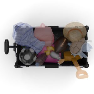 Kinderkraft Sklopiva kolica za plažu ROLLSTER 90x58 cm, Mystic Black - Slika 6