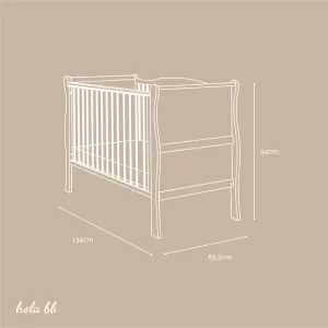 Woodies krevetić Noble Cot - vintage - Slika 3