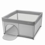Kinderkraft dječja igraonica/vrtić ZIKI 126,5x126,5x69,5 cm, siva - Slika 2