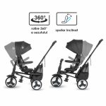 COCCOLLE SKLOPIVI TRICIKL SPECTRA PLUS PREMIUM – JET BLACK - Slika 2