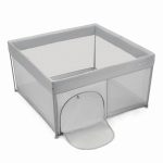 Kinderkraft dječja igraonica/vrtić ZIKI 126,5x126,5x69,5 cm, siva - Slika 3