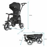 COCCOLLE SKLOPIVI TRICIKL SPECTRA PLUS PREMIUM – JET BLACK - Slika 3