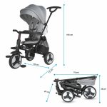 COCCOLLE SKLOPIVI TRICIKL SPECTRA PLUS PREMIUM – NEUTRAL GREY - Slika 3