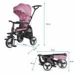 COCCOLLE SKLOPIVI TRICIKL SPECTRA PLUS PREMIUM – ORCHID VIOLET - Slika 3