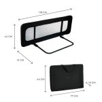 Kinderkraft Guard & Dream zaštitna ograda za krevet 118x41x44 cm, Black - Slika 7